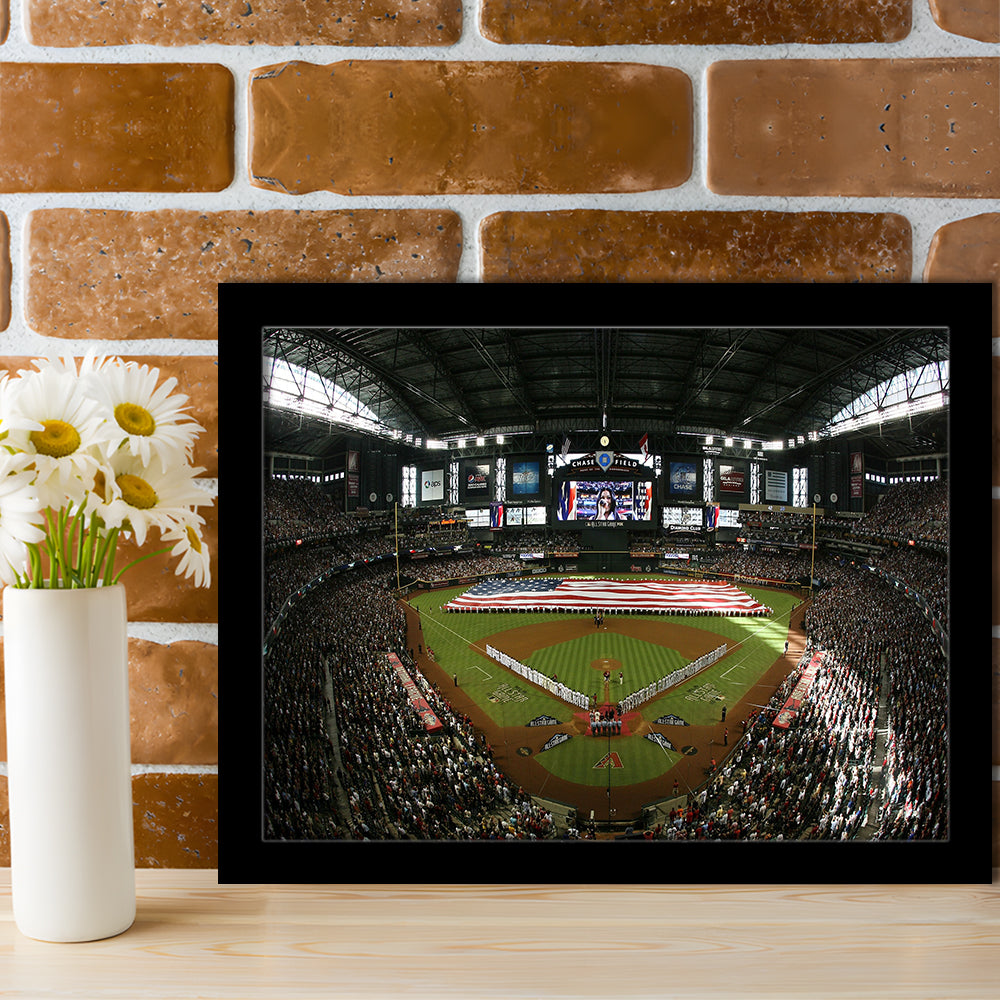 Chase Field in Arizona, Stadium Canvas, Sport Art, Gift for him, Framed Art Print Wall Decor, Picture Framed
