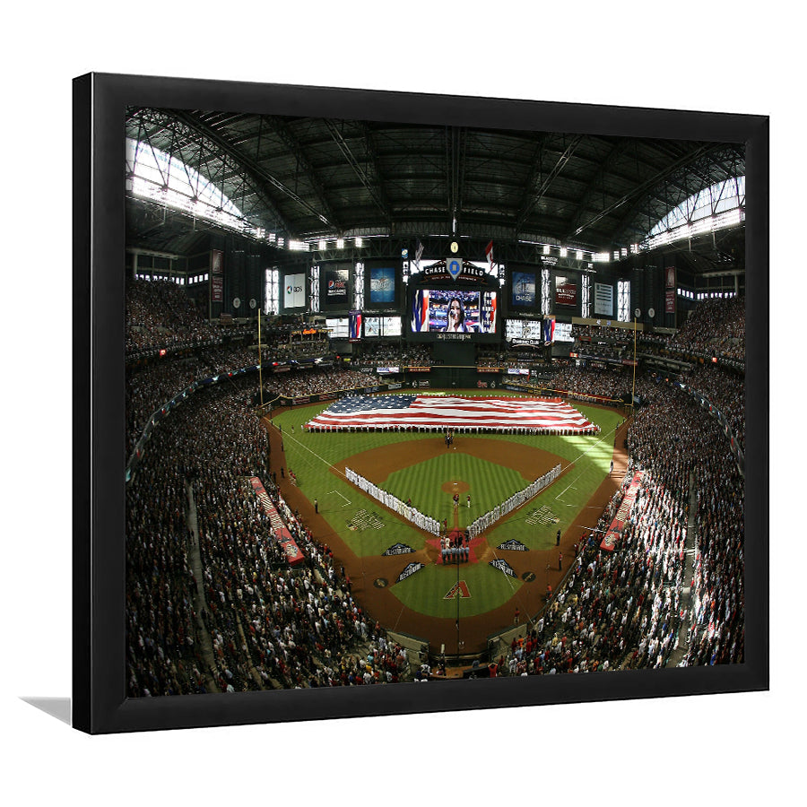 Chase Field in Arizona, Stadium Canvas, Sport Art, Gift for him, Framed Art Print Wall Decor, Picture Framed