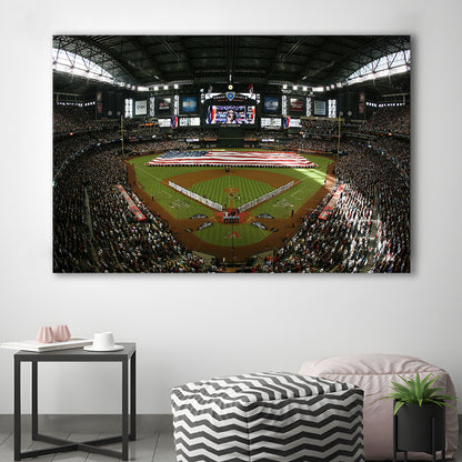 Chase Field in Arizona, Stadium Canvas, Sport Art, Gift for him, Man Cave Decor, Art Print, Canvas Print Wall Art