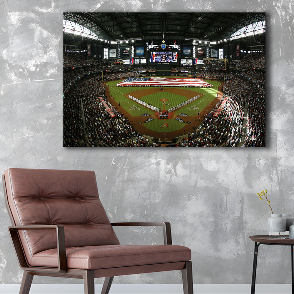 Chase Field in Arizona, Stadium Canvas, Sport Art, Gift for him, Man Cave Decor, Art Print, Canvas Print Wall Art