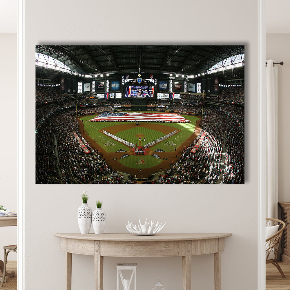 Chase Field in Arizona, Stadium Canvas, Sport Art, Gift for him, Man Cave Decor, Art Print, Canvas Print Wall Art