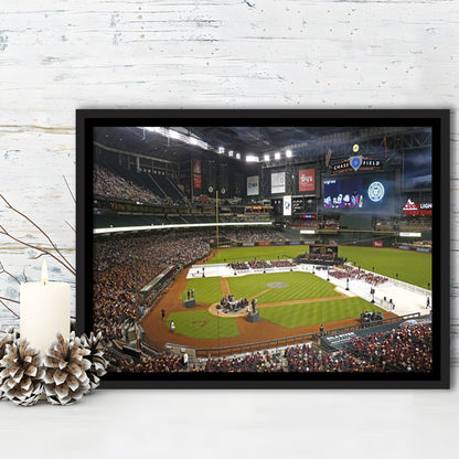 Chase Field in Phoenix Arizona, Stadium Canvas, Sport Art, Fan Gifts, Framed Canvas Print Wall Art, Floating Frame