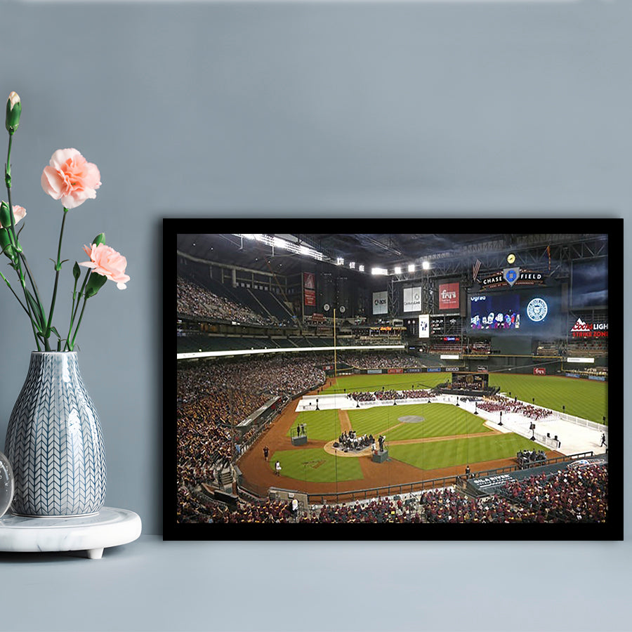 Chase Field in Phoenix Arizona, Stadium Canvas, Sport Art, Fan Gifts, Framed Art Print Wall Decor, Picture Framed