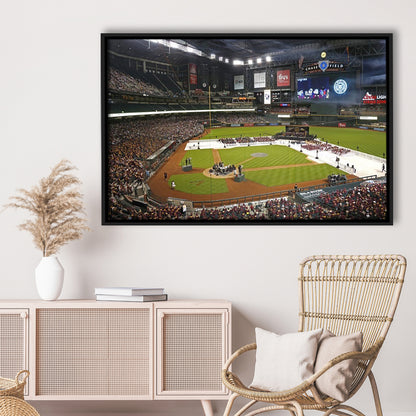 Chase Field in Phoenix Arizona, Stadium Canvas, Sport Art, Fan Gifts, Framed Canvas Print Wall Art, Floating Frame