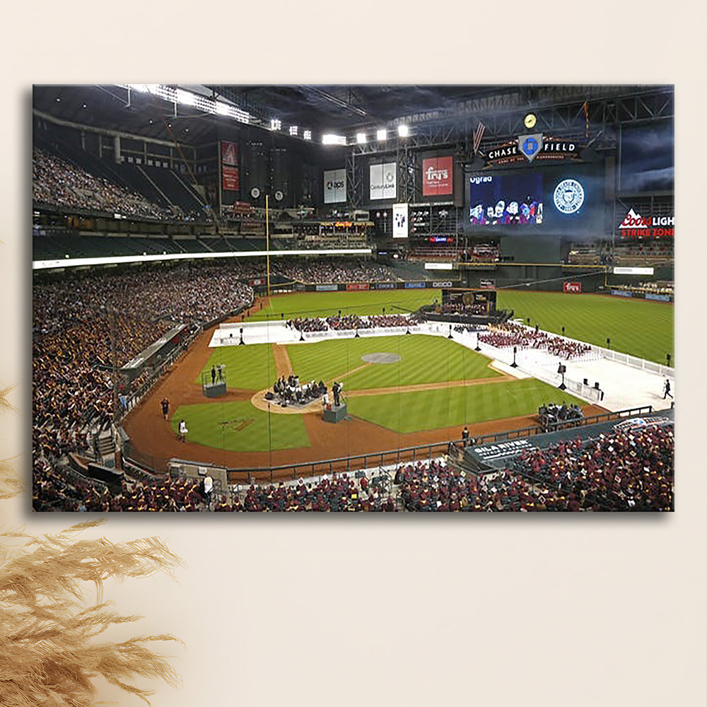 Chase Field in Phoenix Arizona, Stadium Canvas, Sport Art, Fan Gifts, Man Cave Decor, Art Print, Canvas Print Wall Art