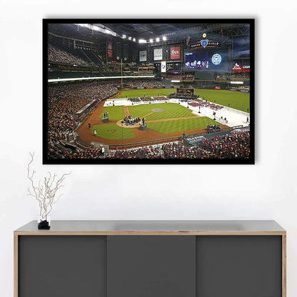 Chase Field in Phoenix Arizona, Stadium Canvas, Sport Art, Fan Gifts, Framed Art Print Wall Decor, Picture Framed