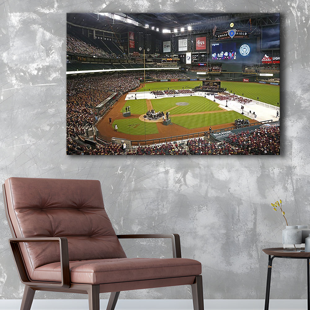 Chase Field in Phoenix Arizona, Stadium Canvas, Sport Art, Fan Gifts, Man Cave Decor, Art Print, Canvas Print Wall Art