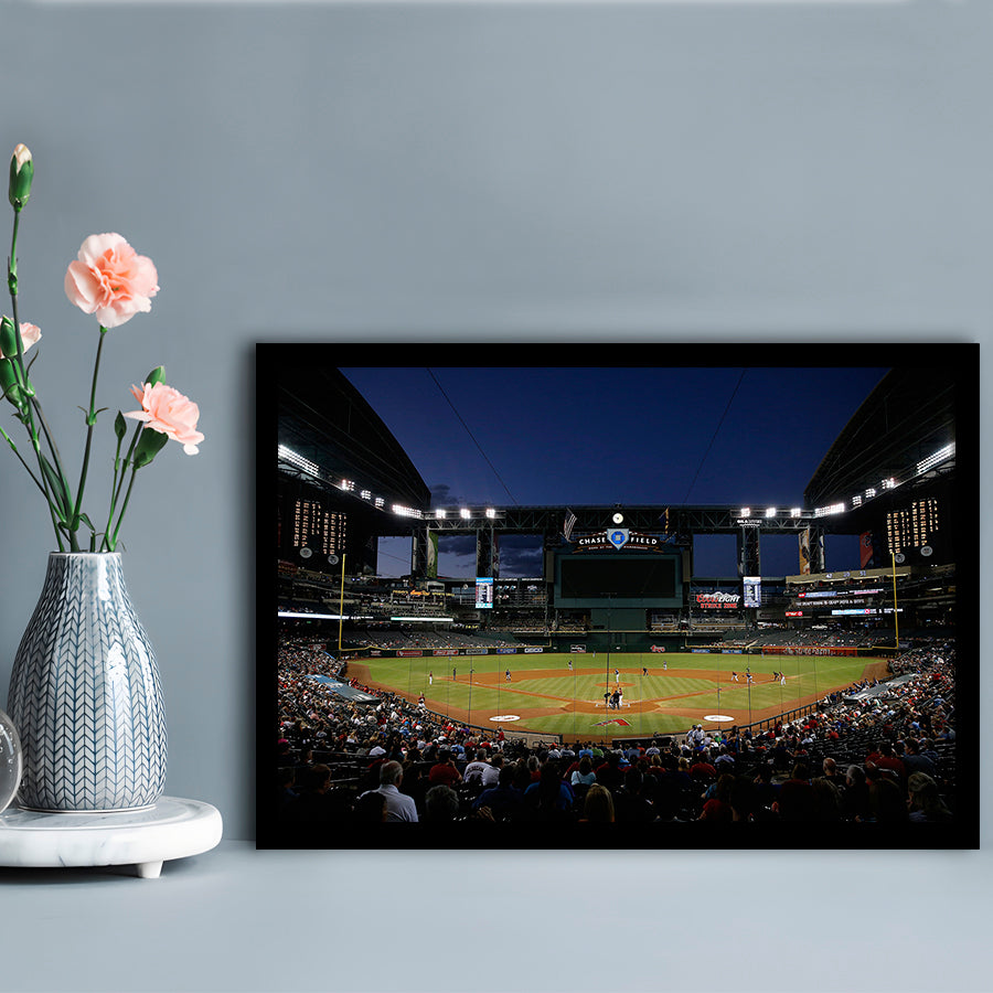 Chase Field in Phoenix Arizona, Stadium Canvas, Sport Art, Gift for him, Framed Art Print Wall Decor, Picture Framed