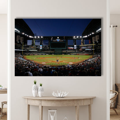 Chase Field in Phoenix Arizona, Stadium Canvas, Sport Art, Gift for him, Man Cave Decor, Art Print, Canvas Print Wall Art