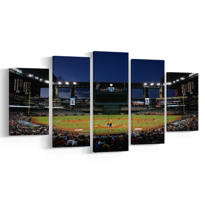 Chase Field in Phoenix Arizona, Stadium Canvas, Sport Art, Gift for him, 5 Panel, Large Canvas, Canvas Print Wall Art