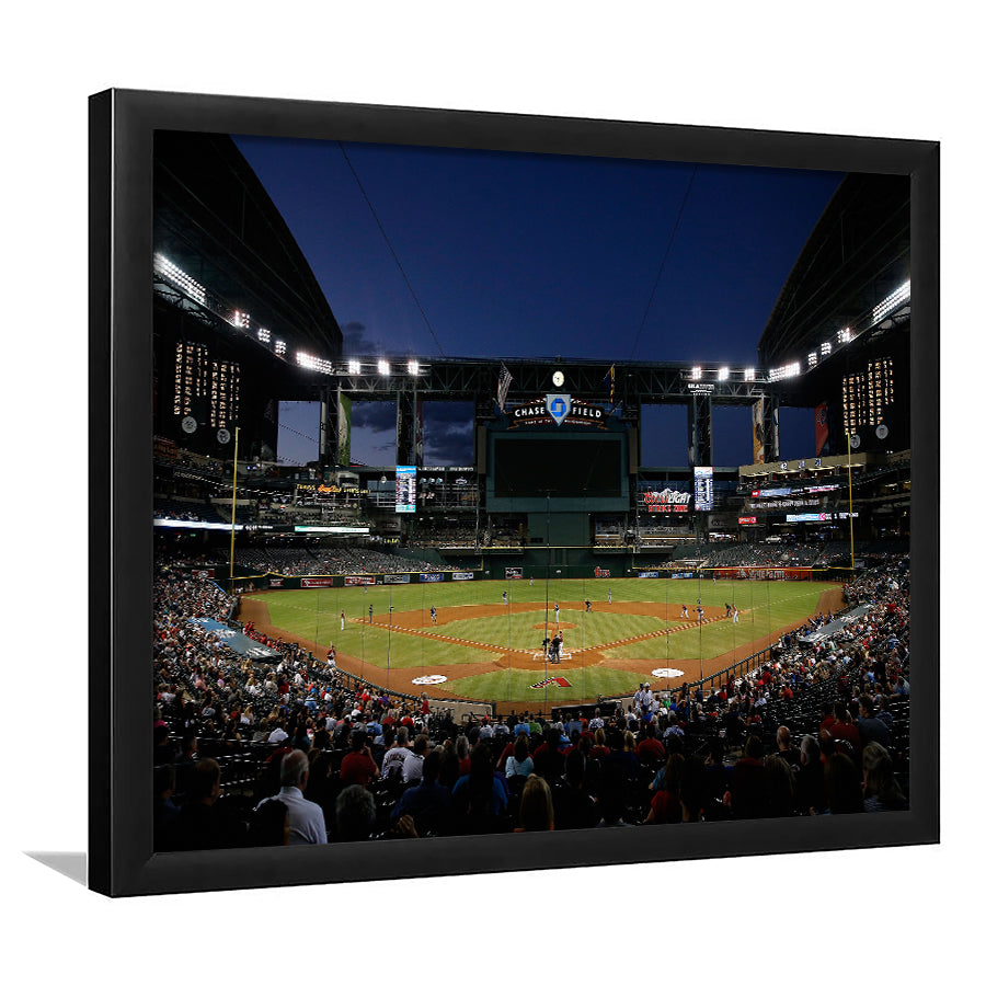 Chase Field in Phoenix Arizona, Stadium Canvas, Sport Art, Gift for him, Framed Art Print Wall Decor, Picture Framed
