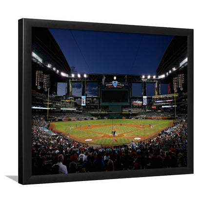Chase Field in Phoenix Arizona, Stadium Canvas, Sport Art, Gift for him, Framed Art Print Wall Decor, Picture Framed