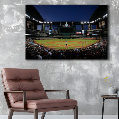 Chase Field in Phoenix Arizona, Stadium Canvas, Sport Art, Gift for him, Man Cave Decor, Art Print, Canvas Print Wall Art