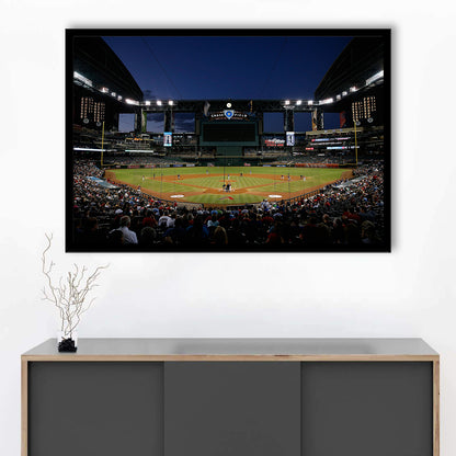 Chase Field in Phoenix Arizona, Stadium Canvas, Sport Art, Gift for him, Framed Art Print Wall Decor, Picture Framed