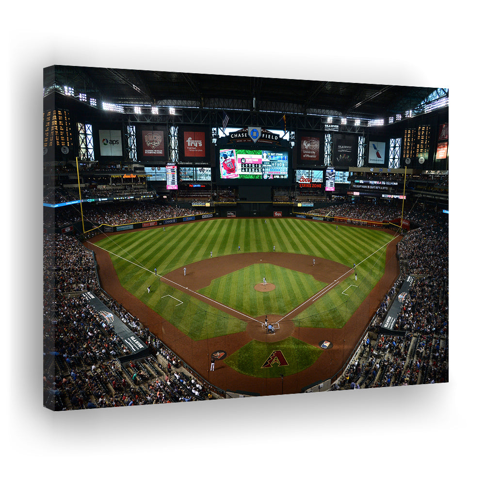 Chase field ball park in Arizona, Stadium Canvas, Sport Art, Gift for him, Man Cave Decor, Art Print, Canvas Print Wall Art