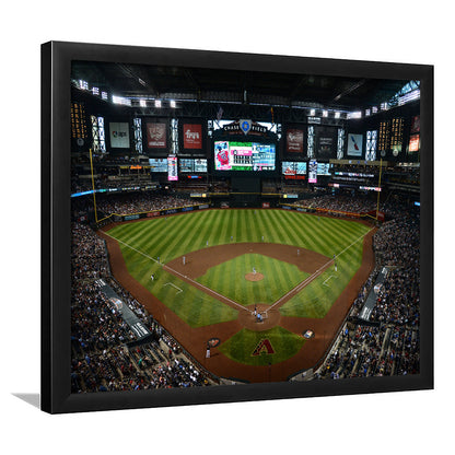 Chase field ball park in Arizona, Stadium Canvas, Sport Art, Gift for him, Framed Art Print Wall Decor, Picture Framed