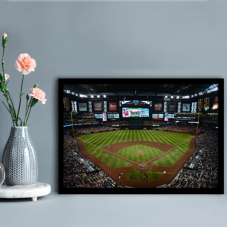 Chase field ball park in Arizona, Stadium Canvas, Sport Art, Gift for him, Framed Art Print Wall Decor, Picture Framed