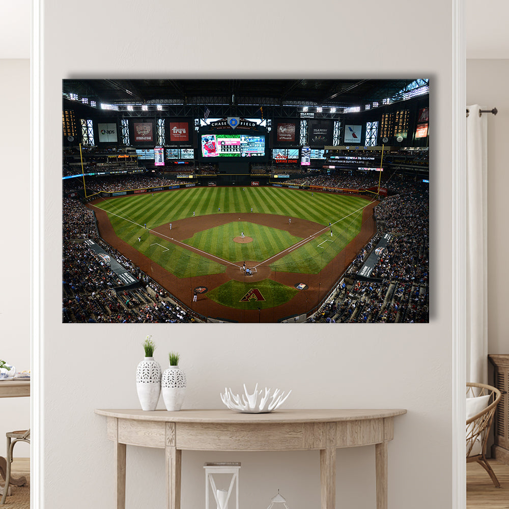 Chase field ball park in Arizona, Stadium Canvas, Sport Art, Gift for him, Man Cave Decor, Art Print, Canvas Print Wall Art