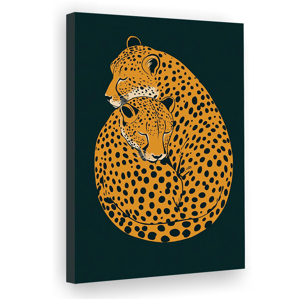 Cheetah Print, Emerald Green Leopard Print, Green Leopard Print, Jungle, Funky Wall Art, Apartment Art, Canvas Print, Canvas Decor