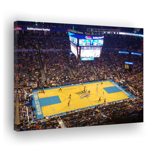 Chesapeake Energy Arena Oklahoma, Stadium Canvas, Sport Art, Gift for him, Man Cave Decor, Art Print, Canvas Print Wall Art