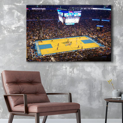 Chesapeake Energy Arena Oklahoma, Stadium Canvas, Sport Art, Gift for him, Man Cave Decor, Art Print, Canvas Print Wall Art