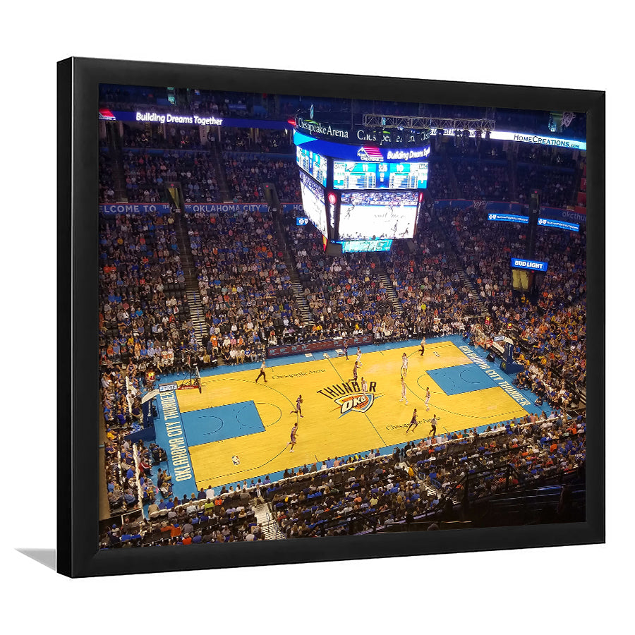 Chesapeake Energy Arena Oklahoma, Stadium Canvas, Sport Art, Gift for him, Framed Art Print Wall Decor, Picture Framed