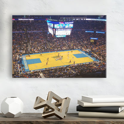 Chesapeake Energy Arena Oklahoma, Stadium Canvas, Sport Art, Gift for him, Man Cave Decor, Art Print, Canvas Print Wall Art