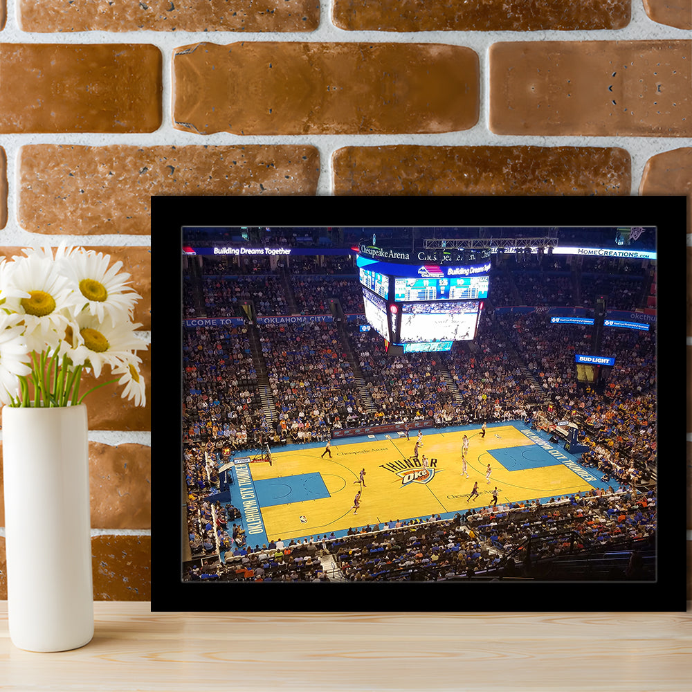 Chesapeake Energy Arena Oklahoma, Stadium Canvas, Sport Art, Gift for him, Framed Art Print Wall Decor, Picture Framed