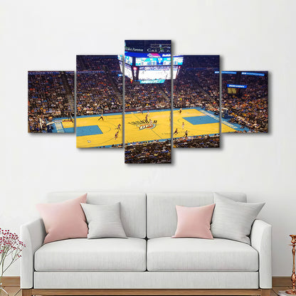 Chesapeake Energy Arena Oklahoma, Stadium Canvas, Sport Art, Gift for him, 5 Panel, Large Canvas, Canvas Print Wall Art