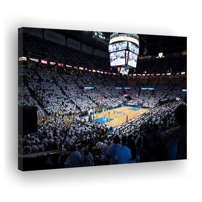 Chesapeake Energy Arena Playoffs, Stadium Canvas, Sport Art, Gift for him, Man Cave Decor, Art Print, Canvas Print Wall Art