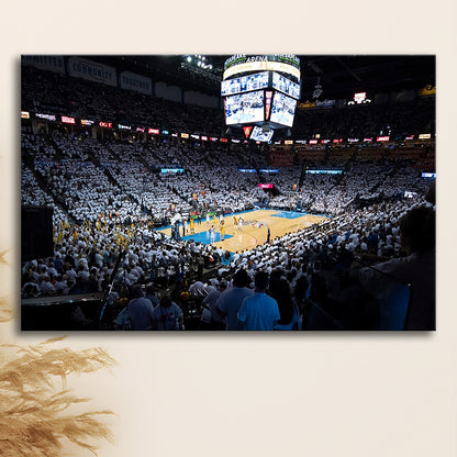 Chesapeake Energy Arena Playoffs, Stadium Canvas, Sport Art, Gift for him, Man Cave Decor, Art Print, Canvas Print Wall Art