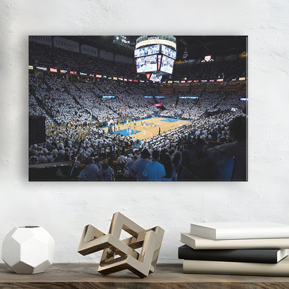 Chesapeake Energy Arena Playoffs, Stadium Canvas, Sport Art, Gift for him, Man Cave Decor, Art Print, Canvas Print Wall Art