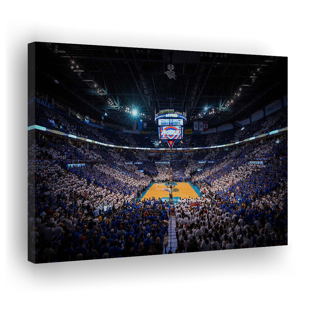 Chesapeake Energy Arena, Stadium Canvas, Sport Art, Gift for him, Man Cave Decor, Art Print, Canvas Print Wall Art