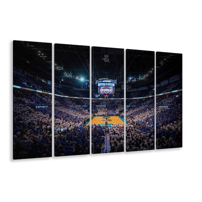 Chesapeake Energy Arena, Stadium Canvas, Sport Art, 5 Panel B, Extra Large Canvas, Canvas Print Wall Art