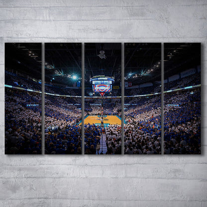 Chesapeake Energy Arena, Stadium Canvas, Sport Art, 5 Panel B, Extra Large Canvas, Canvas Print Wall Art