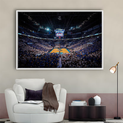 Chesapeake Energy Arena, Stadium Canvas, Sport Art, Framed Canvas Print Wall Art, Floating Frame