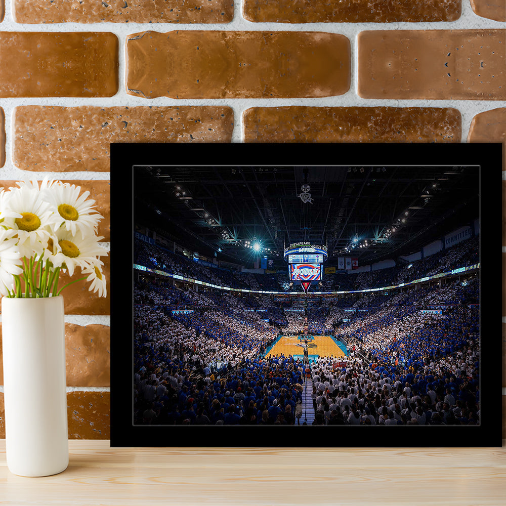 Chesapeake Energy Arena, Stadium Canvas, Sport Art, Gift for him, Framed Art Print Wall Decor, Picture Framed
