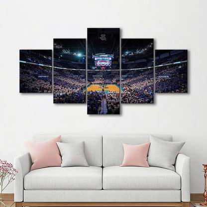 Chesapeake Energy Arena, Stadium Canvas, Sport Art, Gift for him, 5 Panel, Large Canvas, Canvas Print Wall Art