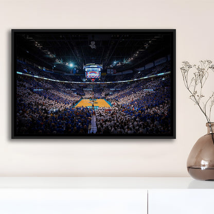 Chesapeake Energy Arena, Stadium Canvas, Sport Art, Framed Canvas Print Wall Art, Floating Frame