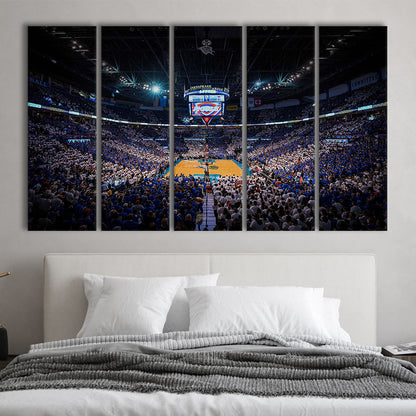 Chesapeake Energy Arena, Stadium Canvas, Sport Art, 5 Panel B, Extra Large Canvas, Canvas Print Wall Art