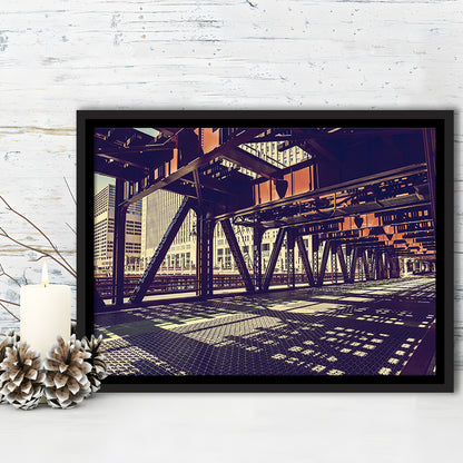 Chicago Usa Art, Chicago Illinois Canvas, Chicago Print Art ,Chicago City, Framed Cavas Print, Floating Frame