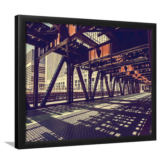 Chicago Usa Art, Chicago Illinois Art, Chicago Print Art ,Chicago City Wall Decor, Framed Art Print, Picture Framed