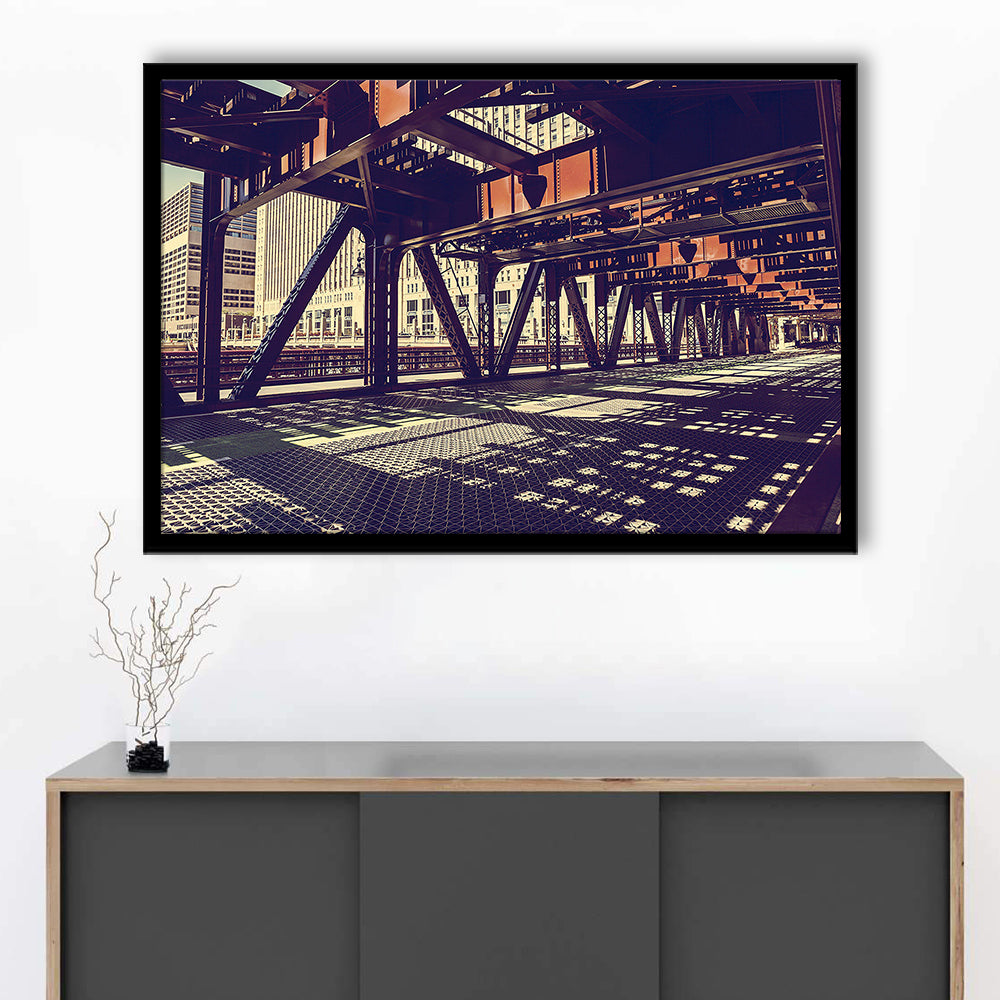 Chicago Usa Art, Chicago Illinois Art, Chicago Print Art ,Chicago City Wall Decor, Framed Art Print, Picture Framed