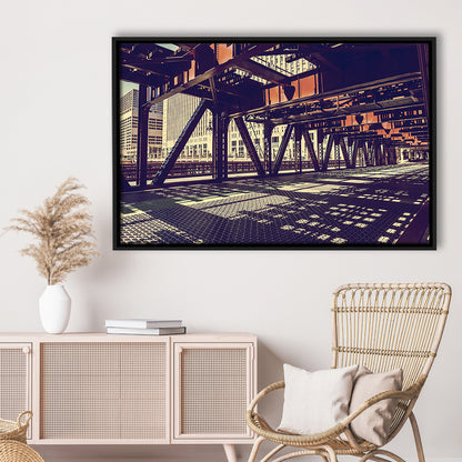 Chicago Usa Art, Chicago Illinois Canvas, Chicago Print Art ,Chicago City, Framed Cavas Print, Floating Frame