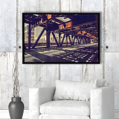 Chicago Usa Art, Chicago Illinois Canvas, Chicago Print Art ,Chicago City, Framed Cavas Print, Floating Frame
