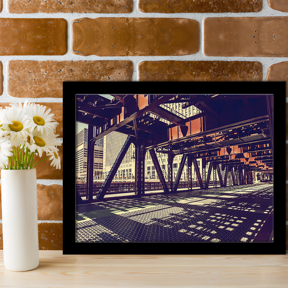 Chicago Usa Art, Chicago Illinois Art, Chicago Print Art ,Chicago City Wall Decor, Framed Art Print, Picture Framed