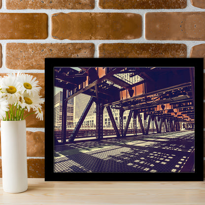 Chicago Usa Art, Chicago Illinois Art, Chicago Print Art ,Chicago City Wall Decor, Framed Art Print, Picture Framed