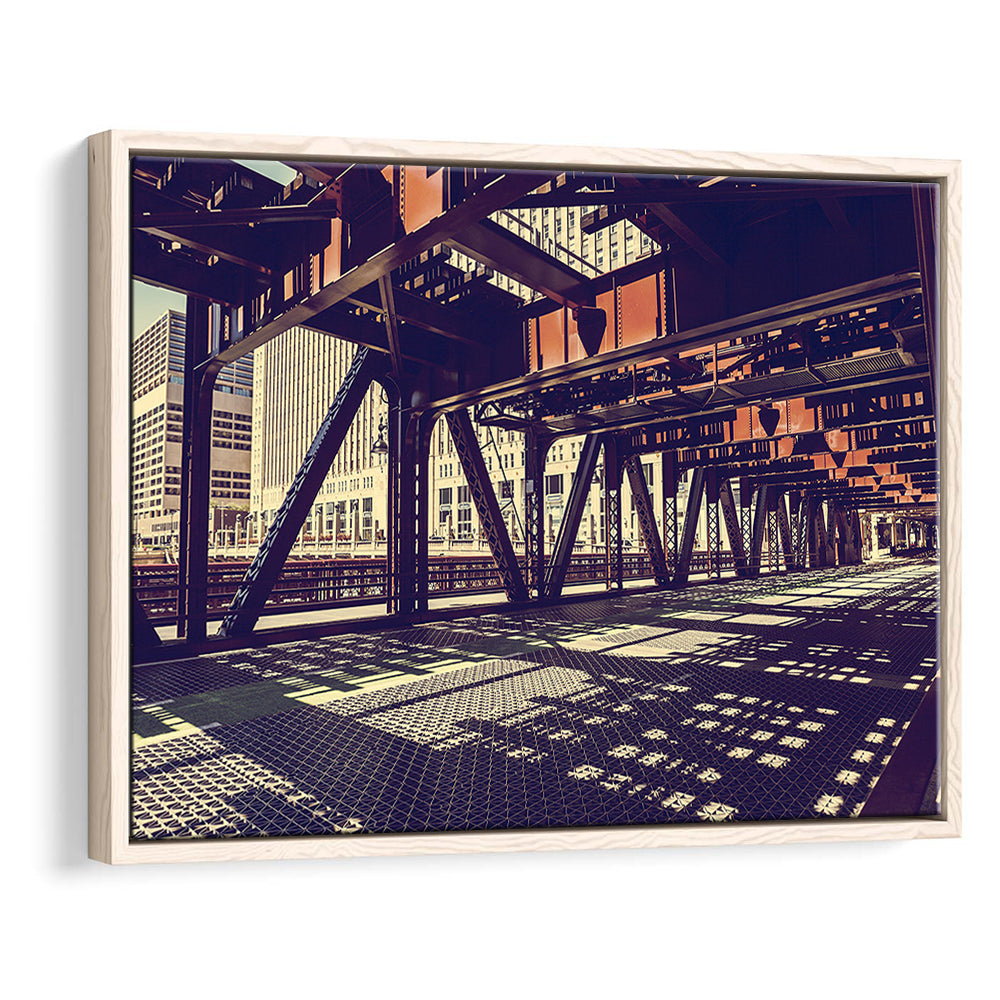 Chicago Usa Art, Chicago Illinois Canvas, Chicago Print Art ,Chicago City, Framed Cavas Print, Floating Frame