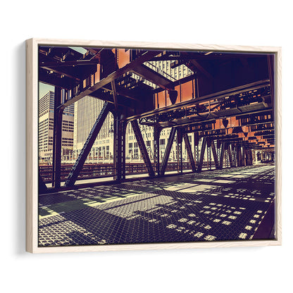 Chicago Usa Art, Chicago Illinois Canvas, Chicago Print Art ,Chicago City, Framed Cavas Print, Floating Frame