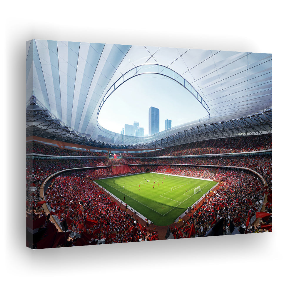 China Sporty Gossip Stadium, Stadium Canvas, Sport Art, Gift for him, Man Cave Decor, Art Print, Canvas Print Wall Art